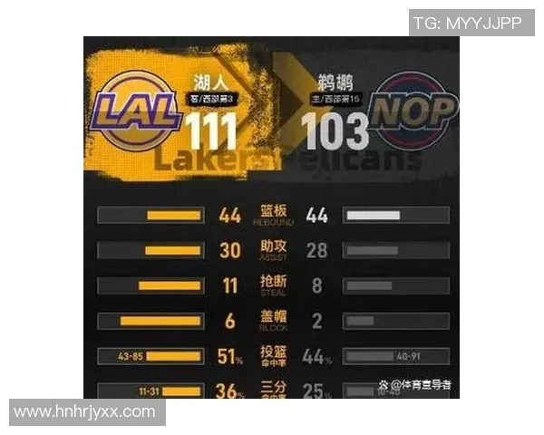 湖人对阵鹈鹕球员数据分析及比赛表现全面解读